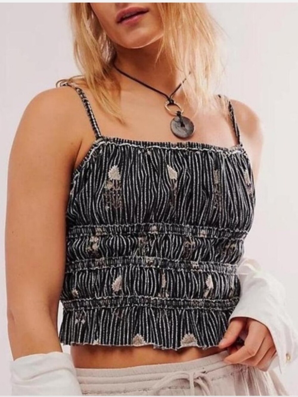 NWOT Free People Dolce Vita Tank Black (L)